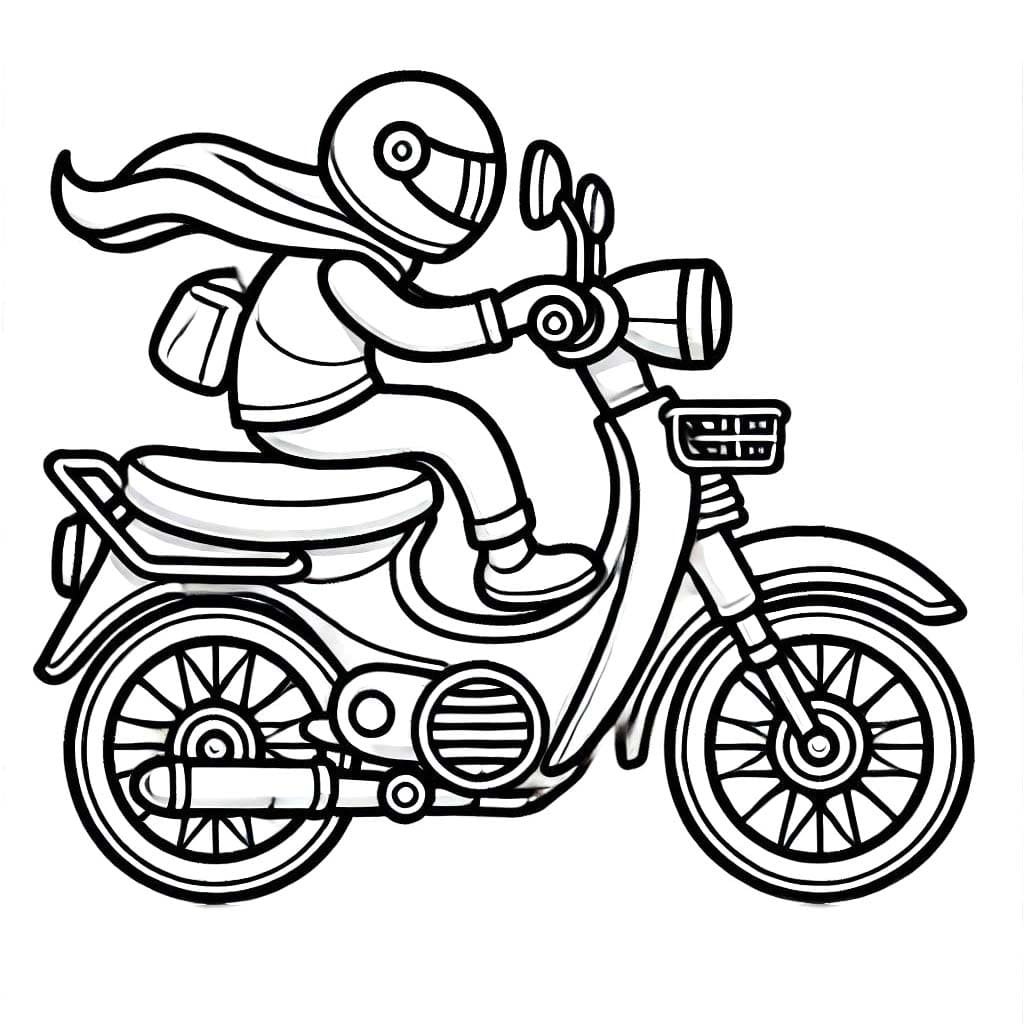 Coloriage Dessin De Moto Imprimable T L Charger Et Imprimer Gratuit