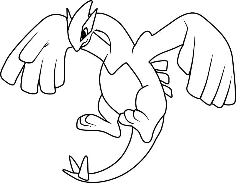 Pokemon Lugia coloring page