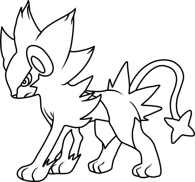 Pokemon Luxray coloring page