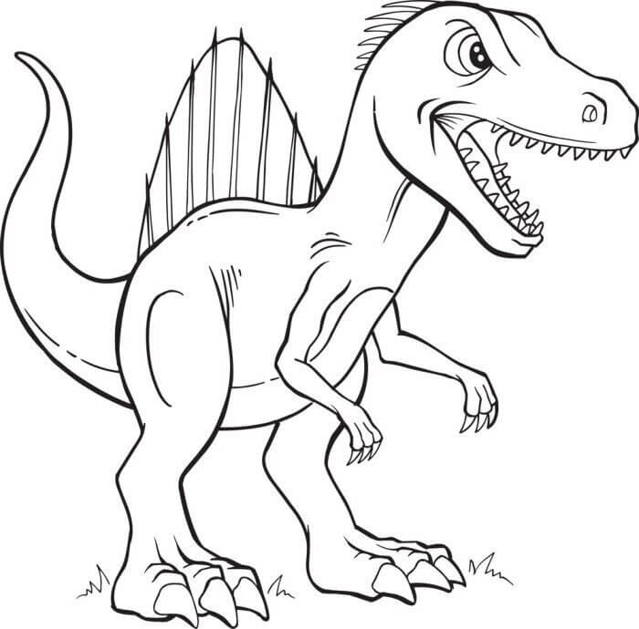 Coloriage Spinosaurus Dinosaur