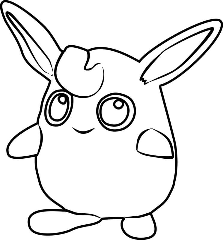 Wigglytuff Pokemon coloring page