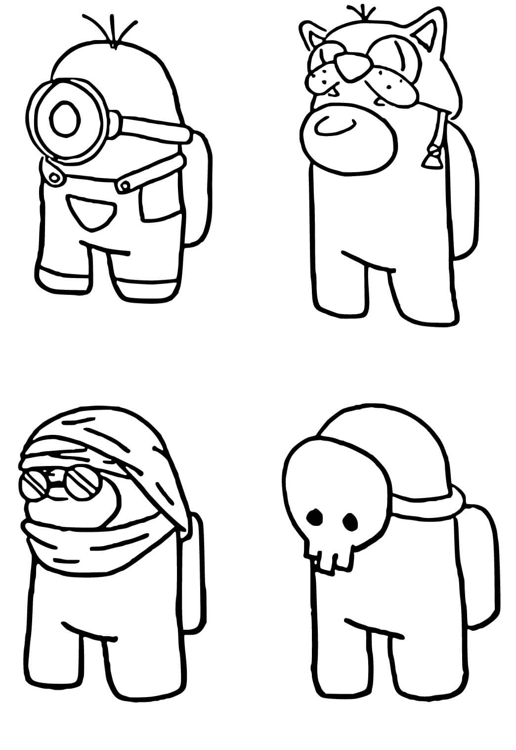 Coloriage Among Us Vs Ugiwu Les Meilleurs Coloriage Among Us Pour 