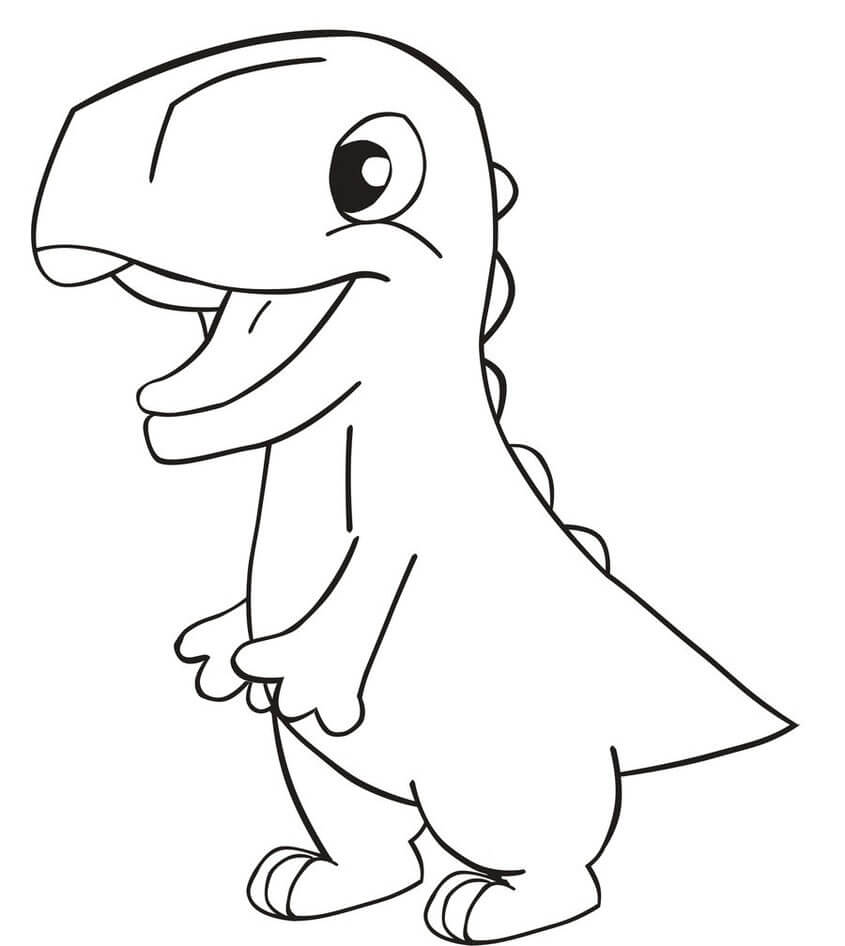 Bébé Dinosaure coloring page