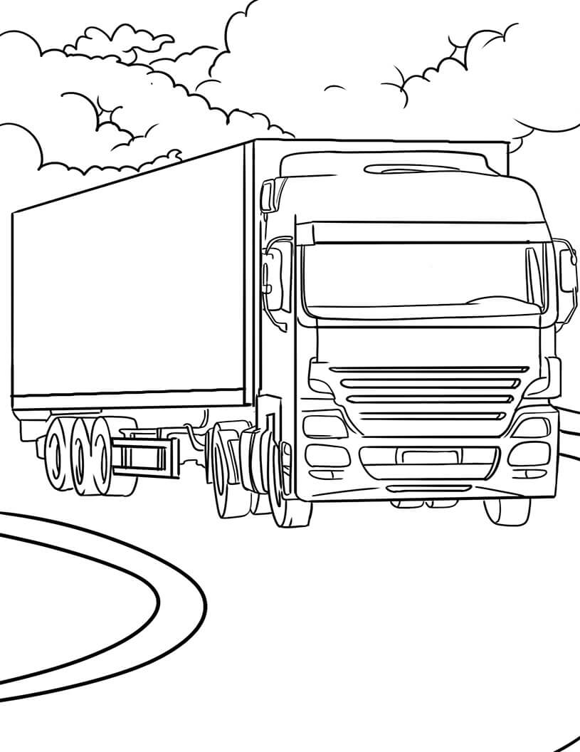 Bon Camion coloring page