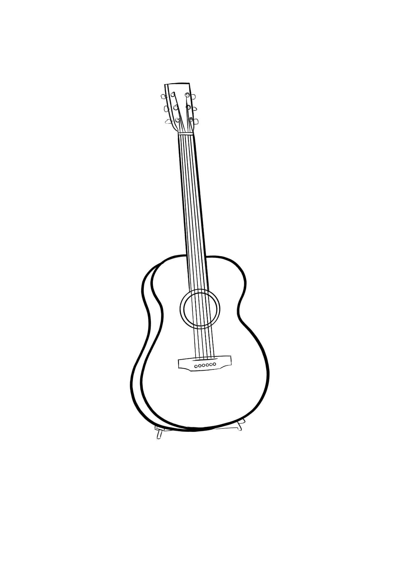 Bonne Guitare coloring page
