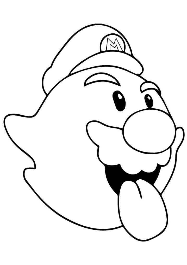 Coloriage Boo Mario