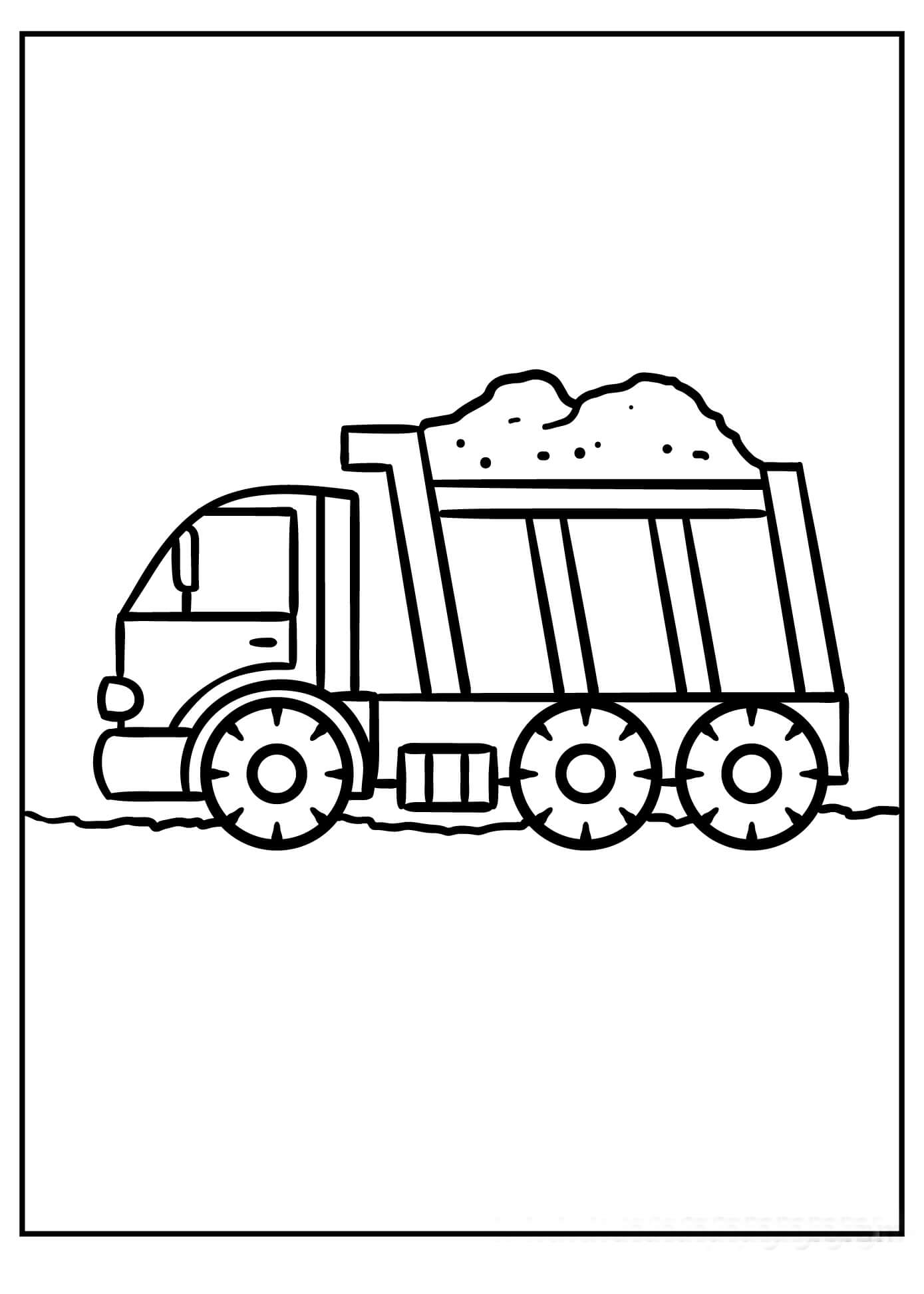 Camion 1 coloring page