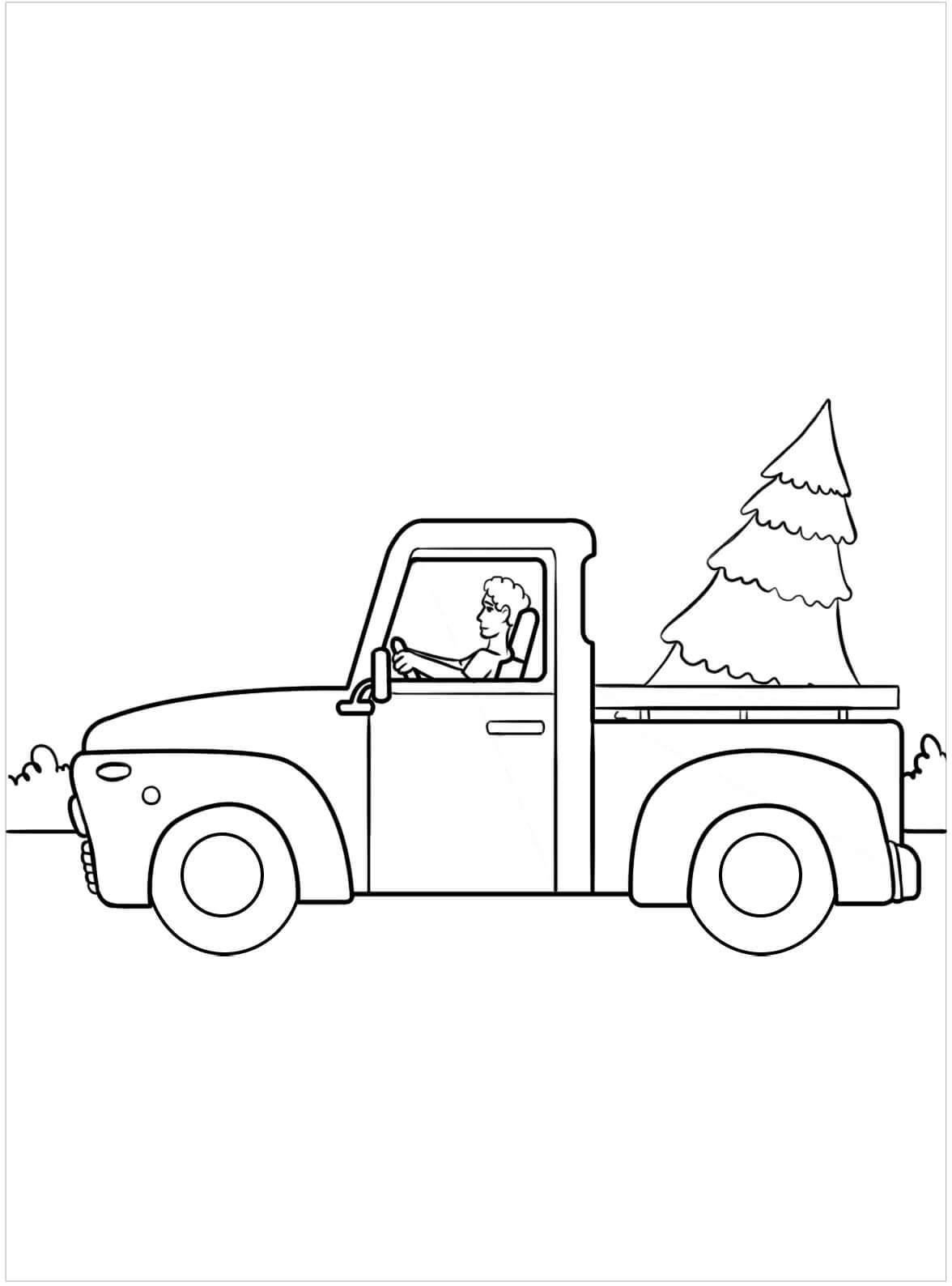Coloriage Camion 4