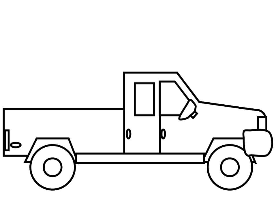 Camion Facile coloring page