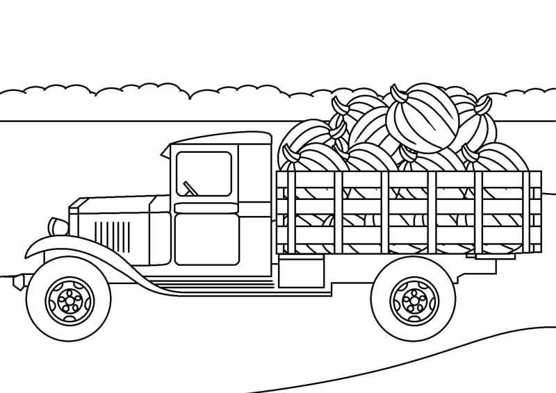 Camionnette Pour Enfants coloring page