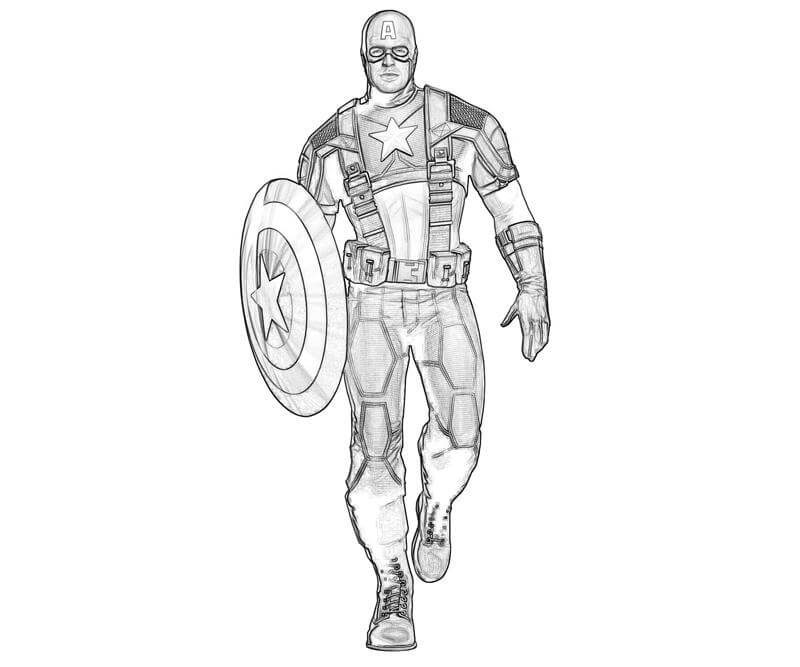 Coloriage Captain America