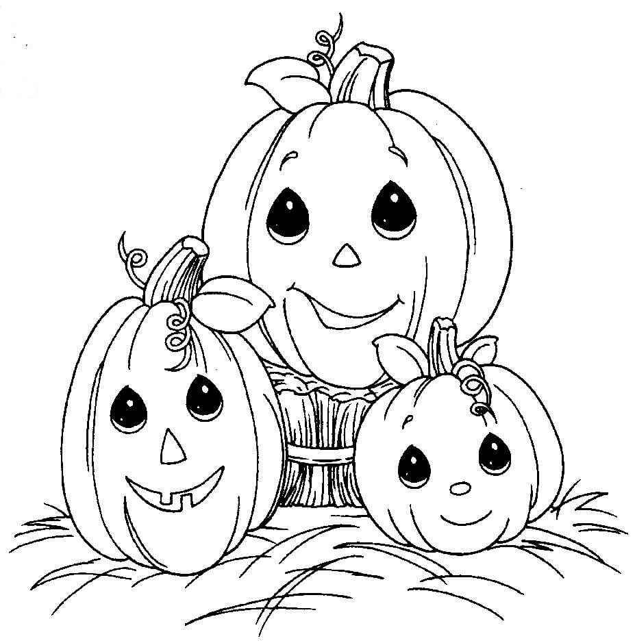 Citrouilles d’Halloween coloring page