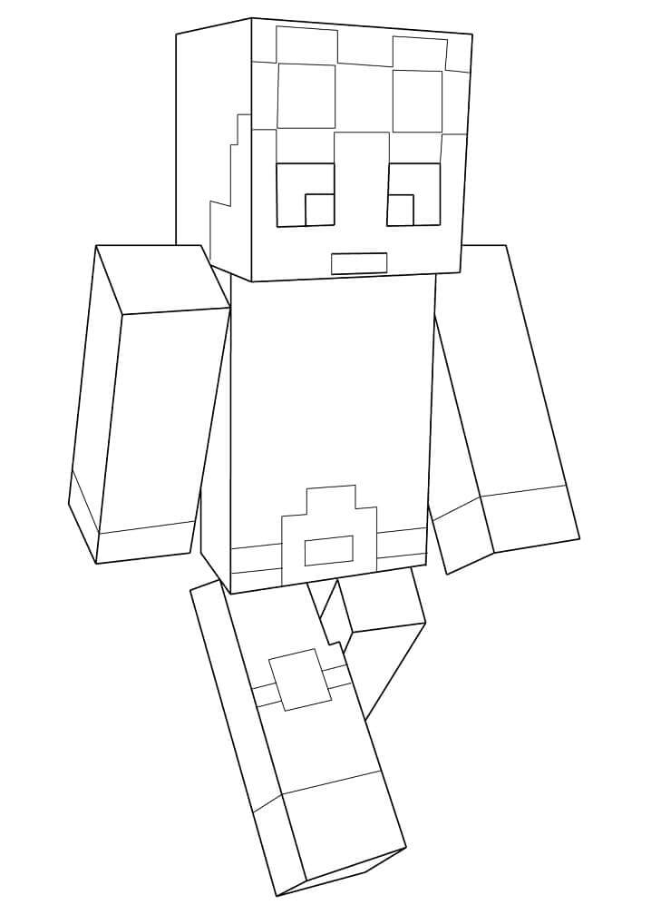 Dantdm Minecraft coloring page