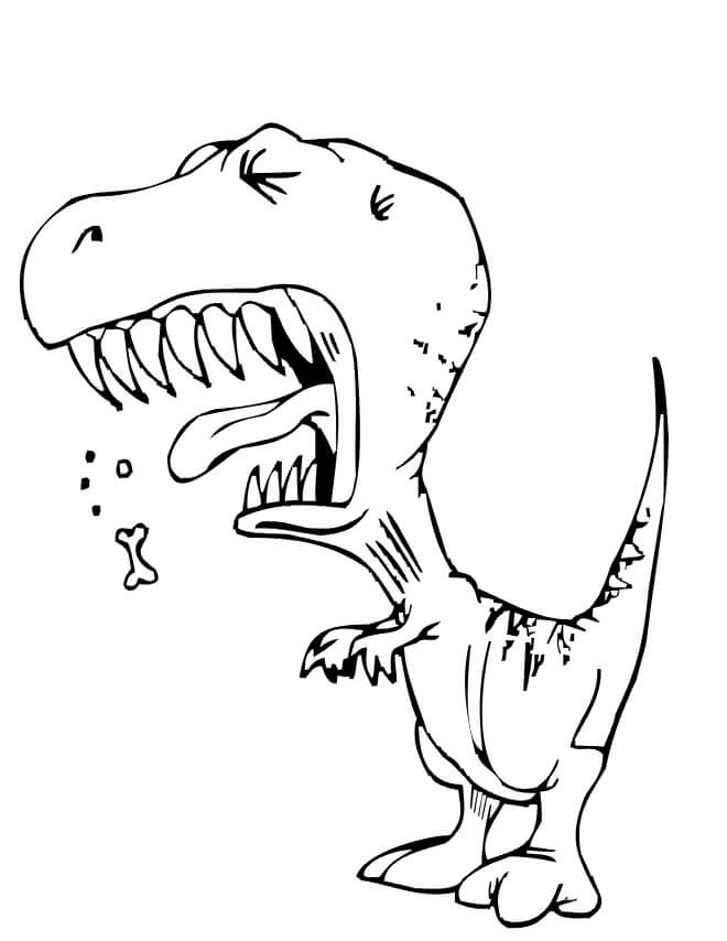 Dinosaure Malade coloring page