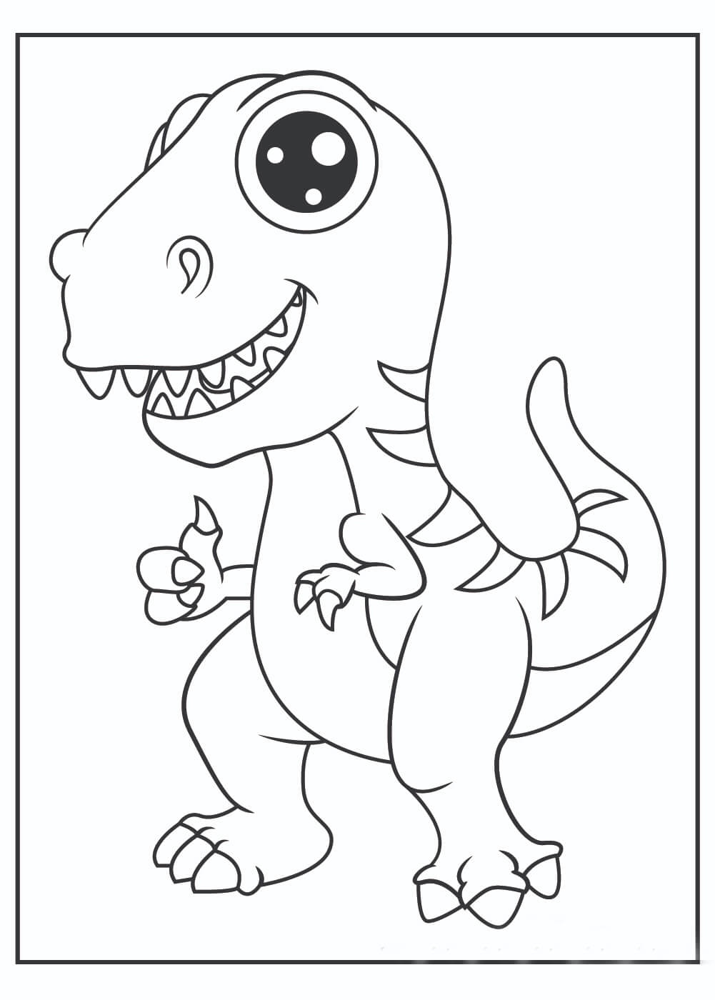 Dinosaure Mignon coloring page