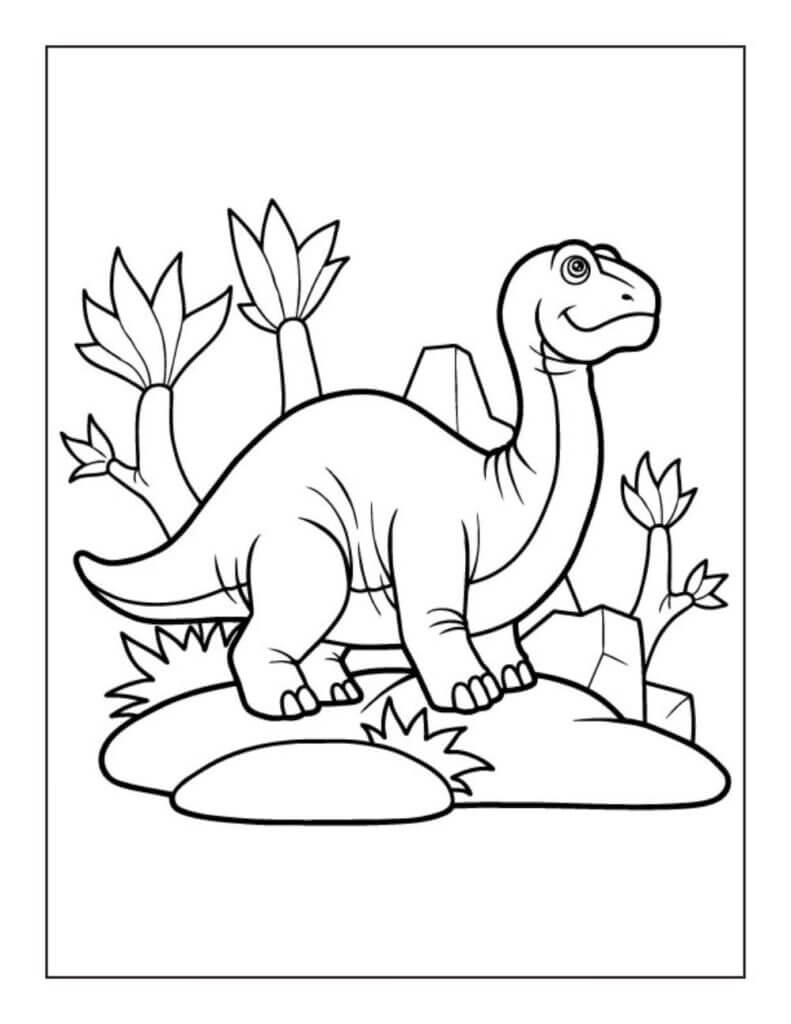 Coloriage Dinosaure Normal