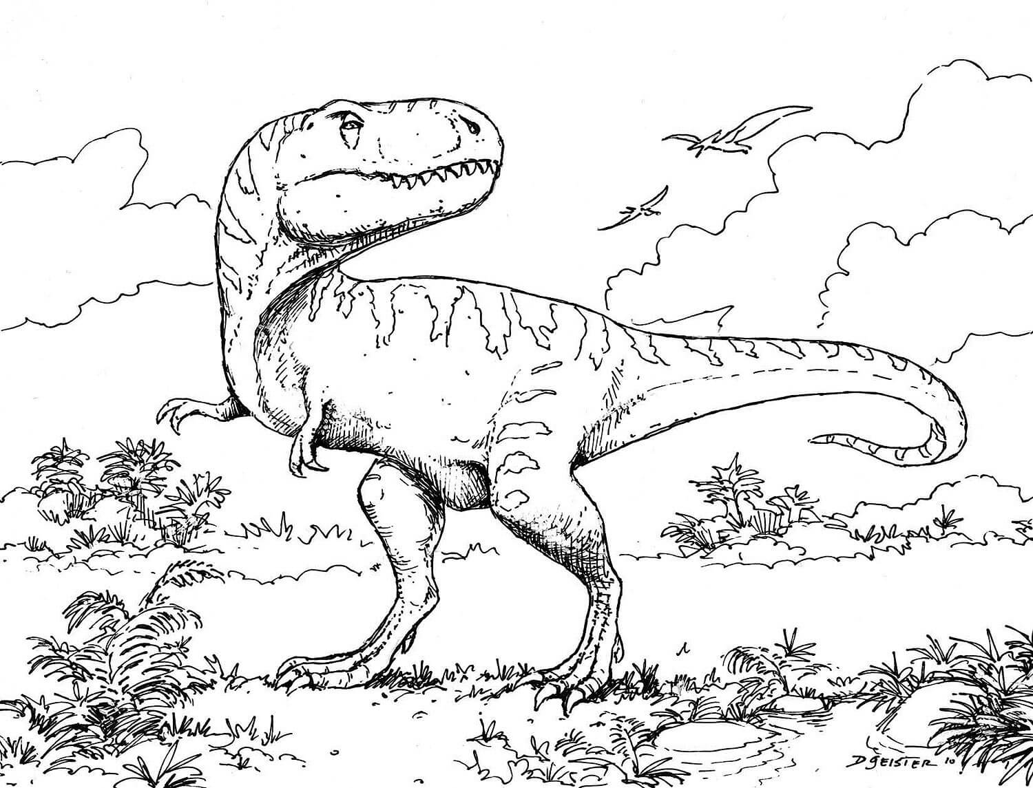 Dinosaure Parfait coloring page