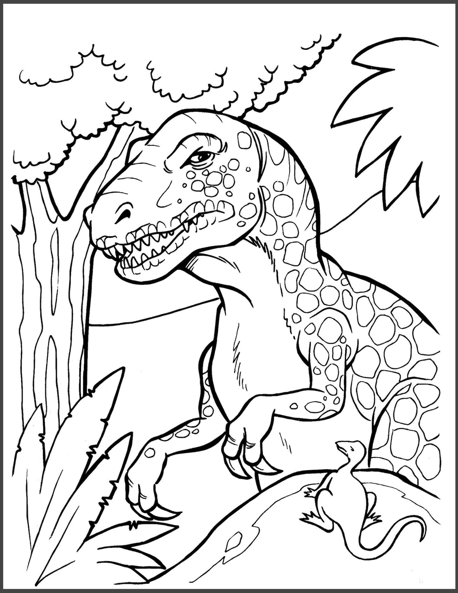 Dinosaure T-Rex coloring page