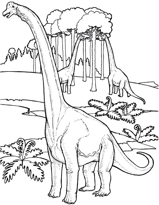 Dinosaures Brachiosaures coloring page