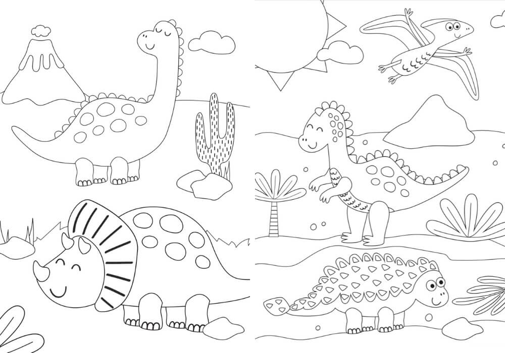 Dinosaures Normaux coloring page