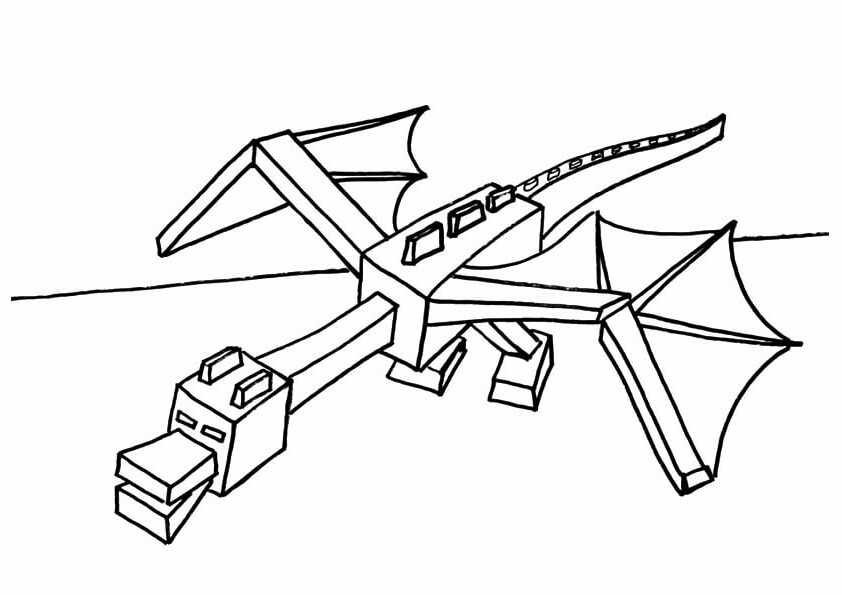 Ender Dragon coloring page