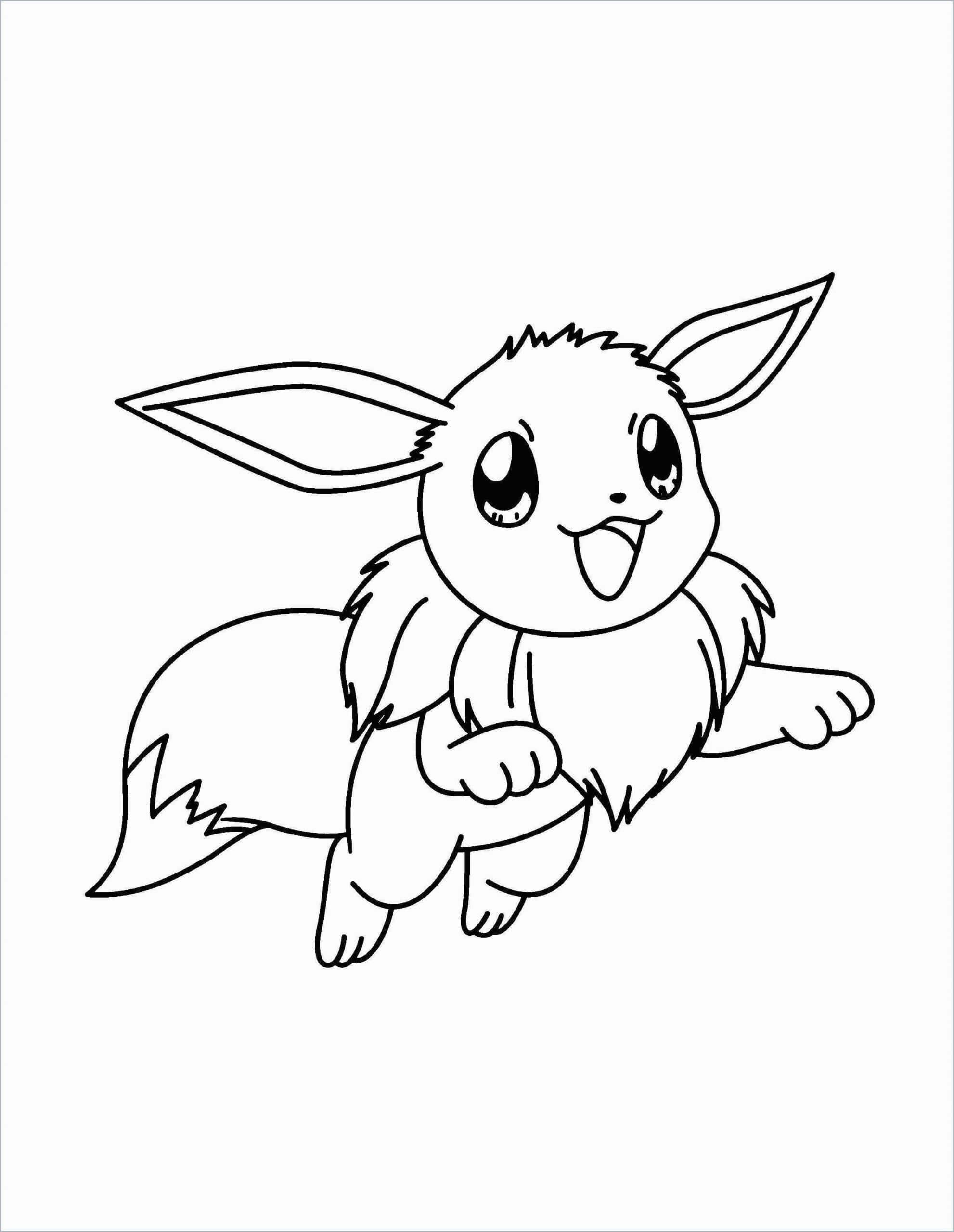 Évoli Pokemon coloring page