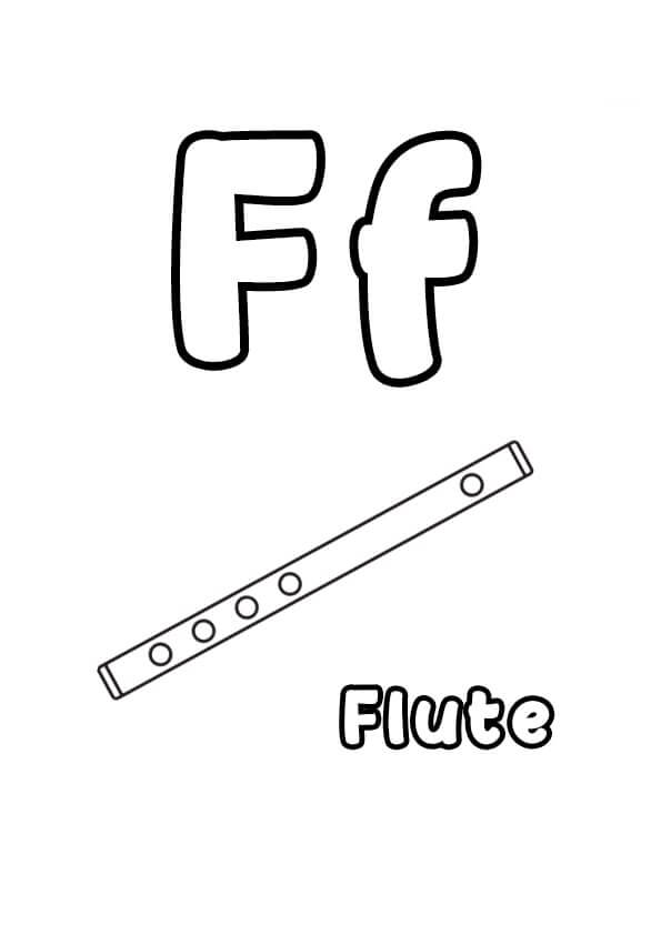 Flûte Pour les Enfants coloring page