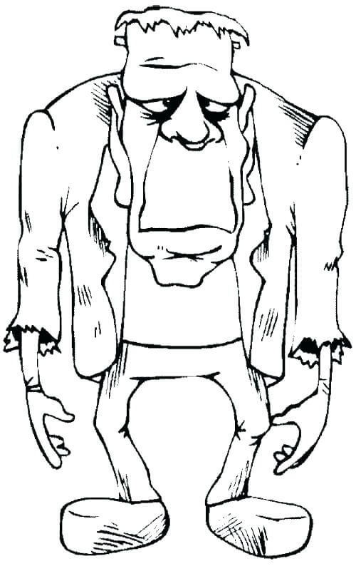 Frankenstein Ennuyeux coloring page