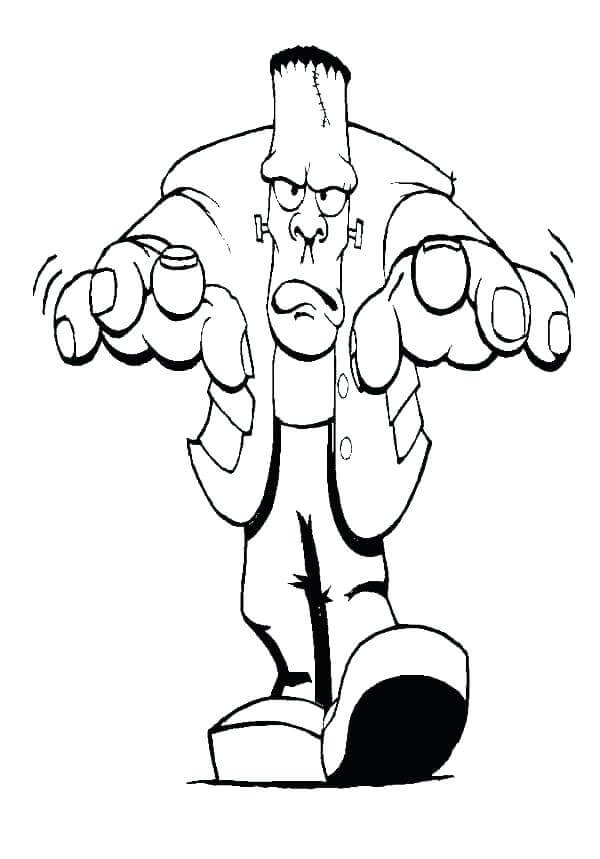 Frankenstein Marche coloring page