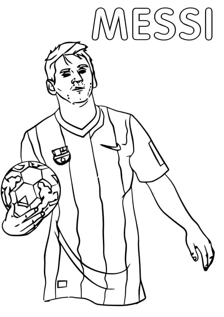 Coloriage Génial Messi