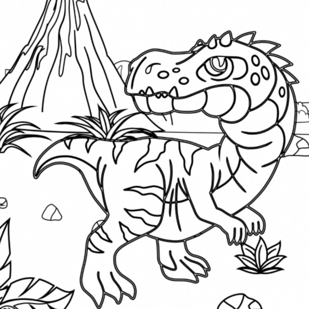 Giganotosaure coloring page