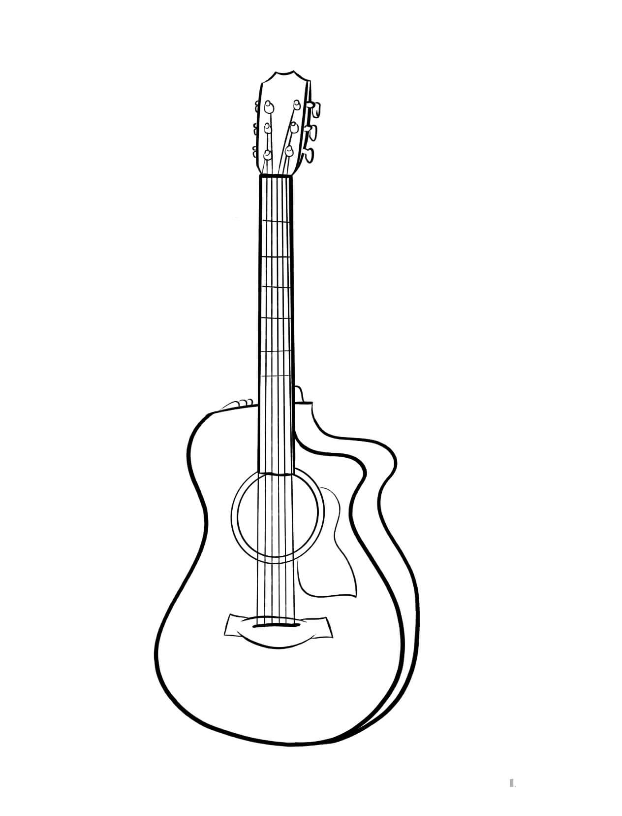 Guitare Gratuite coloring page