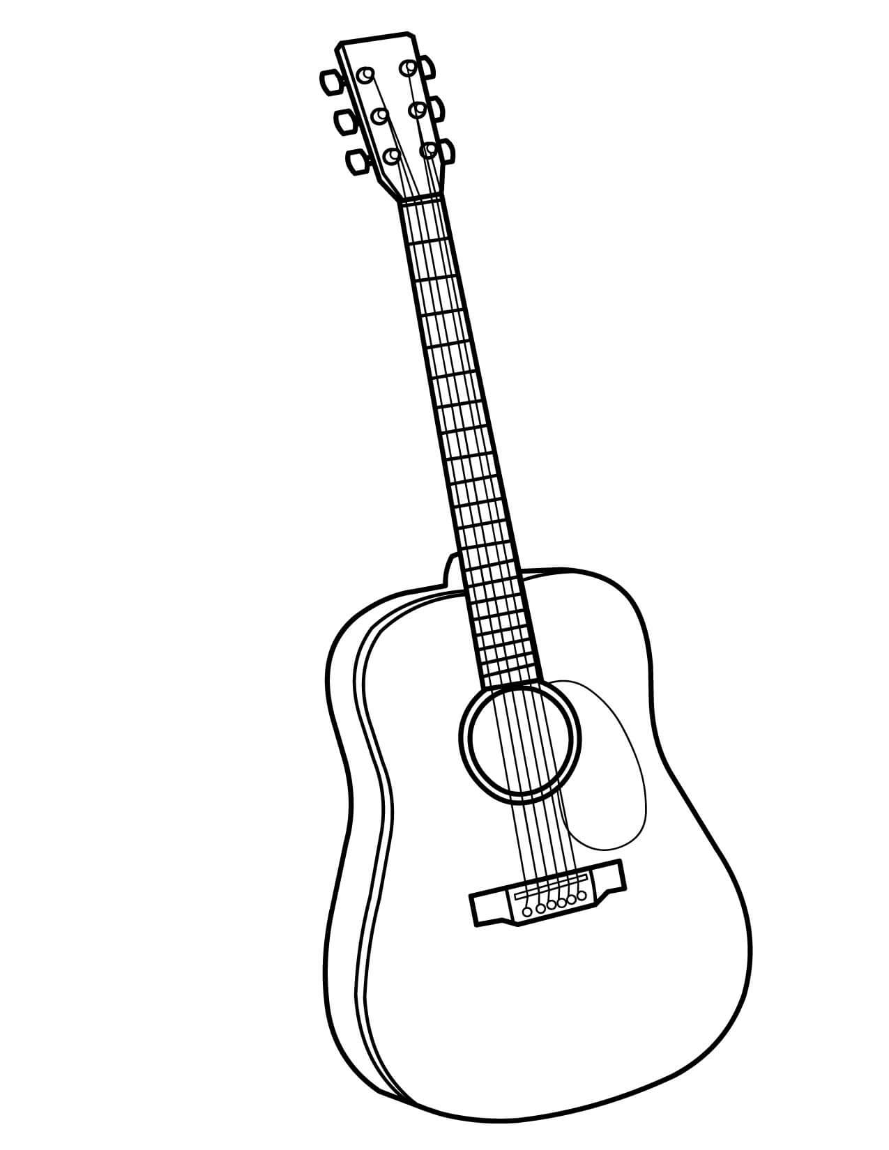Guitare Pour Enfants coloring page