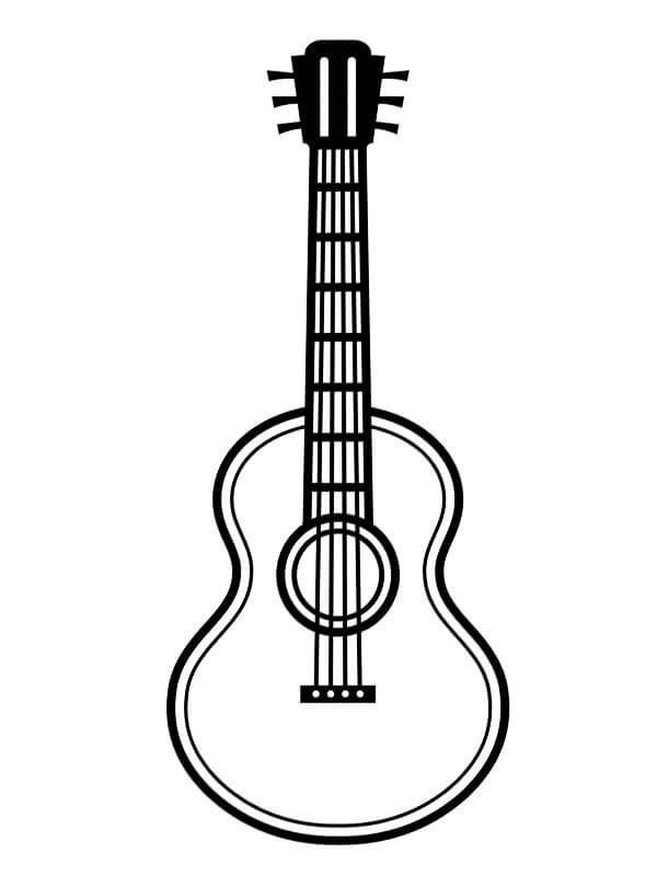 Guitare Sympa coloring page
