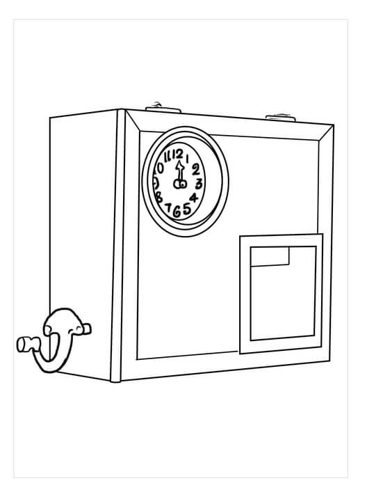 Horloge 1 coloring page