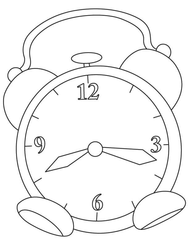 Horloge Normale coloring page
