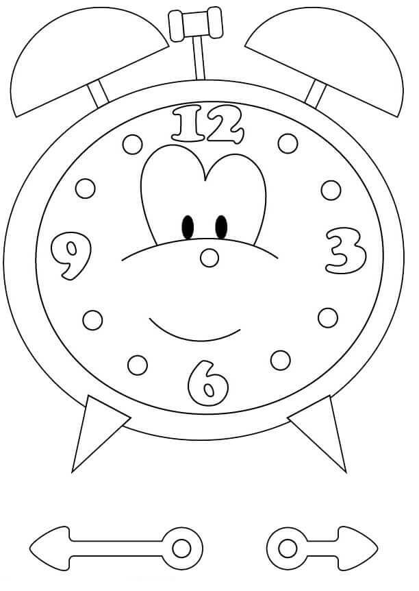 Horloge Souriante coloring page