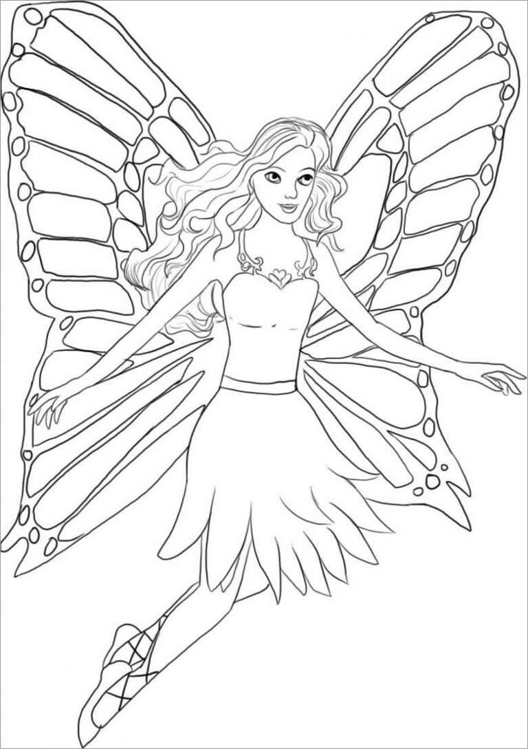 Incroyable Fée coloring page