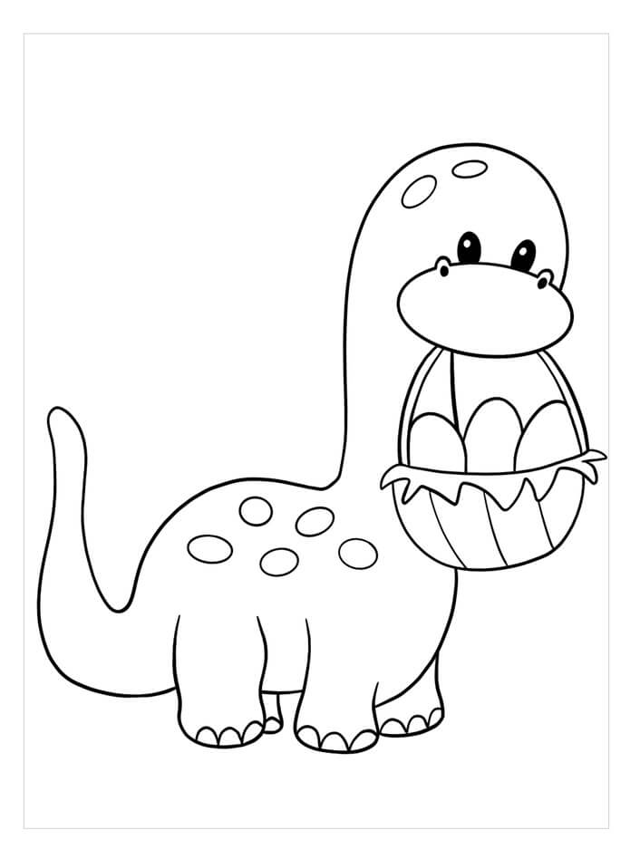Joli Dinosaure coloring page