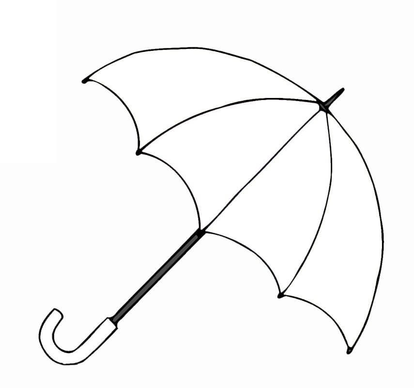 Coloriage Joli Parapluie