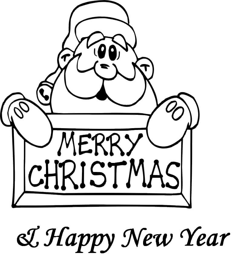 Joyeux Noel et Bonne Année coloring page