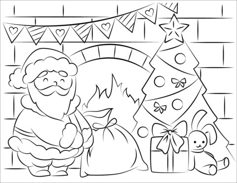 Joyeux Père Noël coloring page