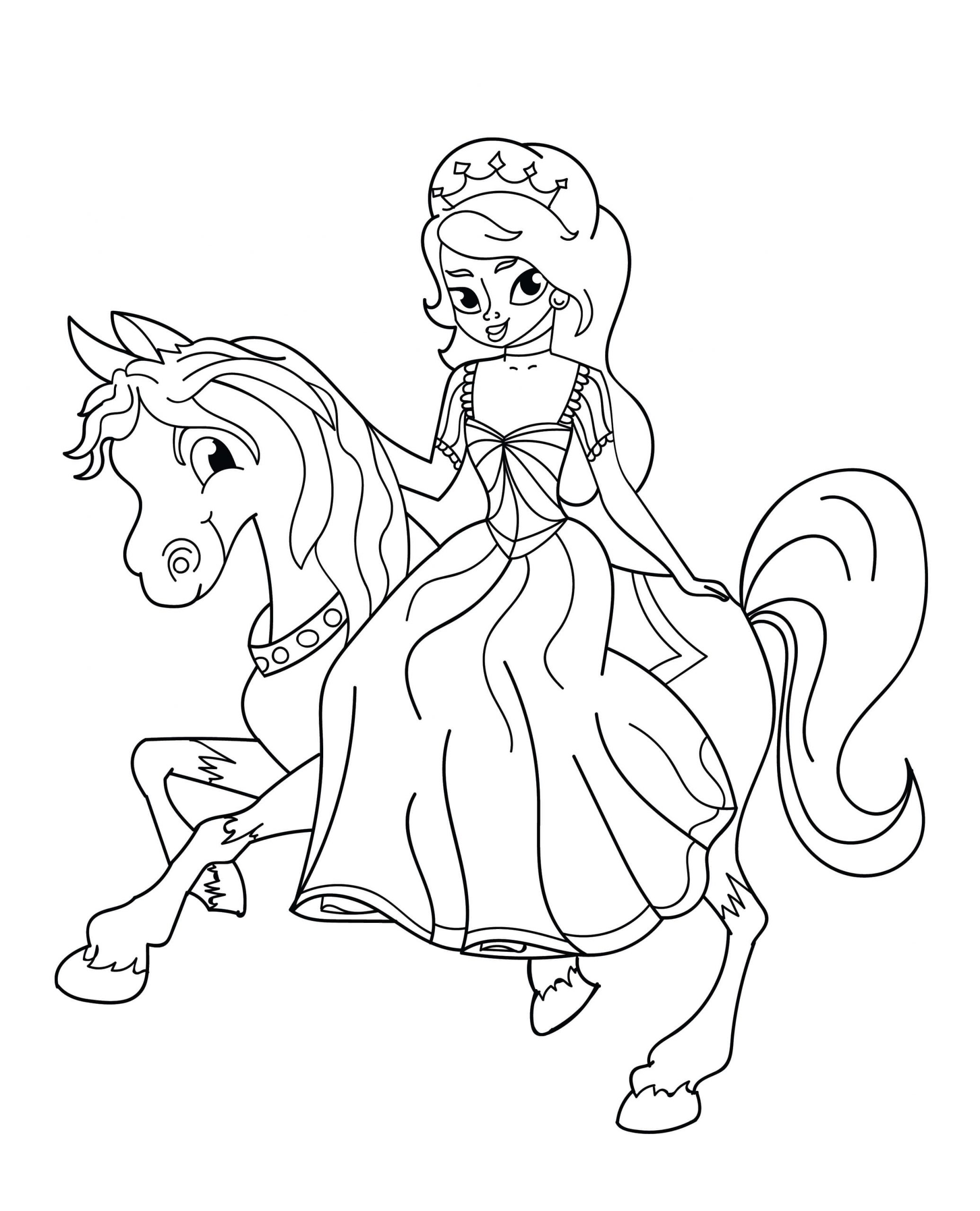 Coloriage Quatre Princesses T l charger Et Imprimer Gratuit Sur 