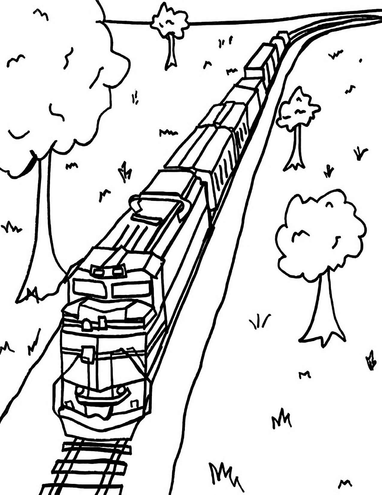 Le Train coloring page