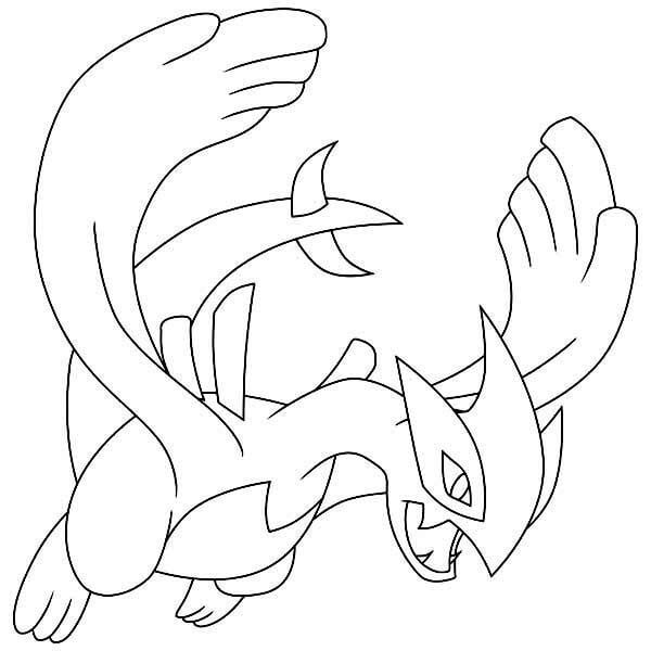Lugia Obscur coloring page