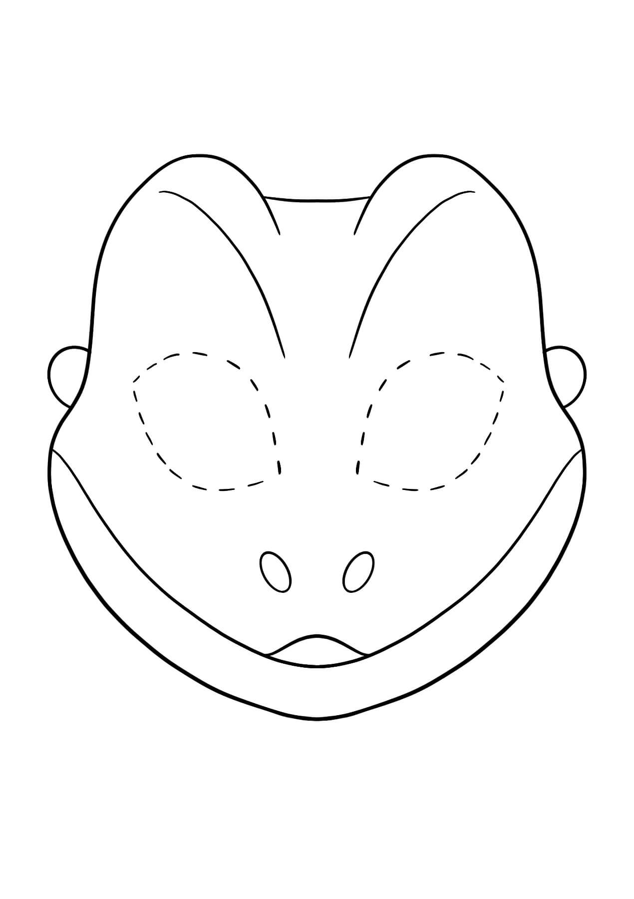 Masque de Lézard coloring page