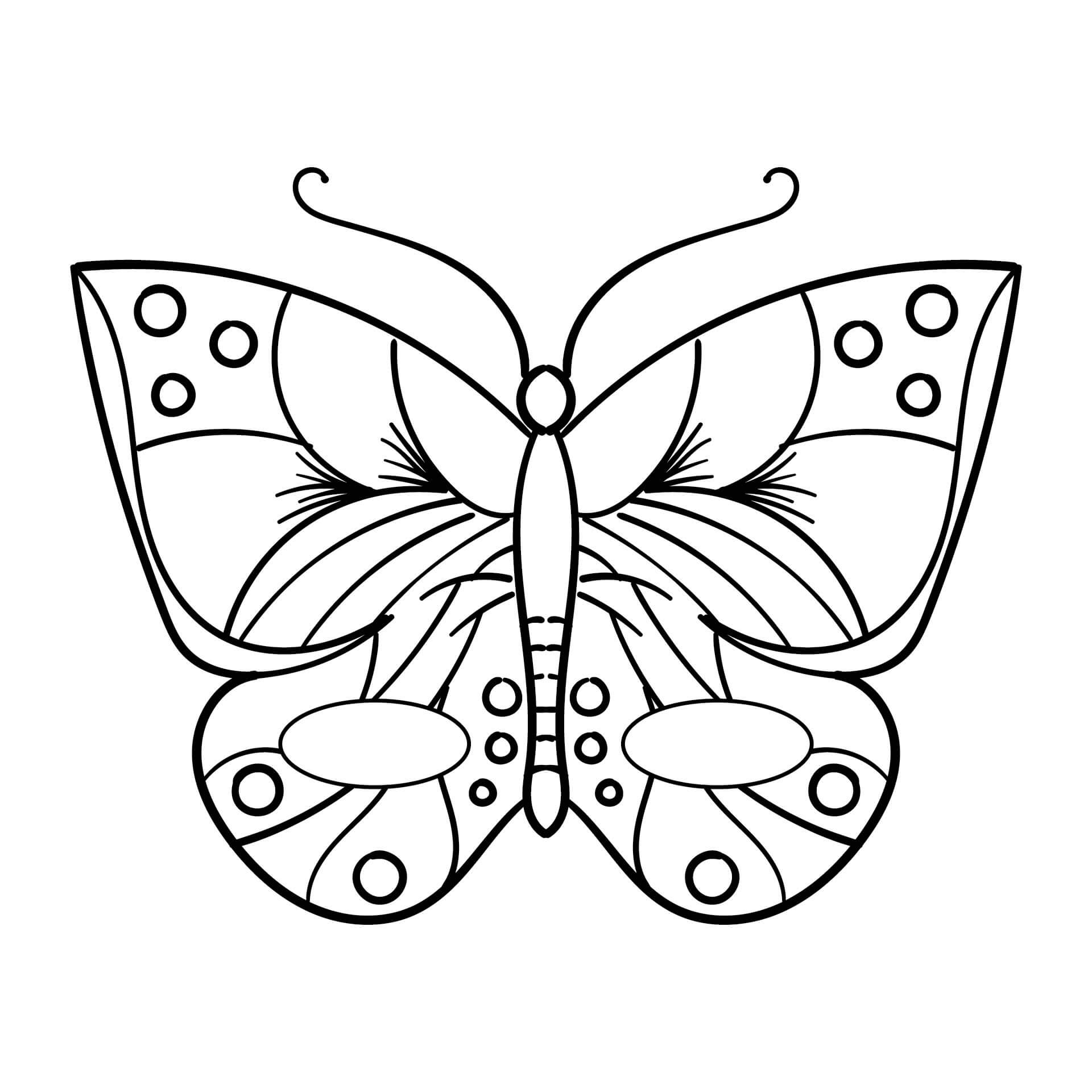 Masque Papillon coloring page