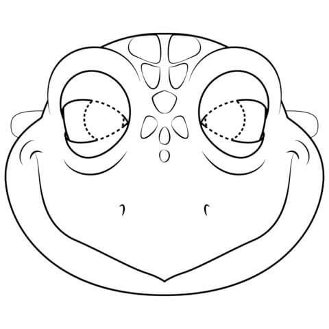 Masque Tortue coloring page