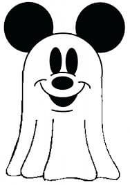Coloriage Mickey Mouse le Fantôme