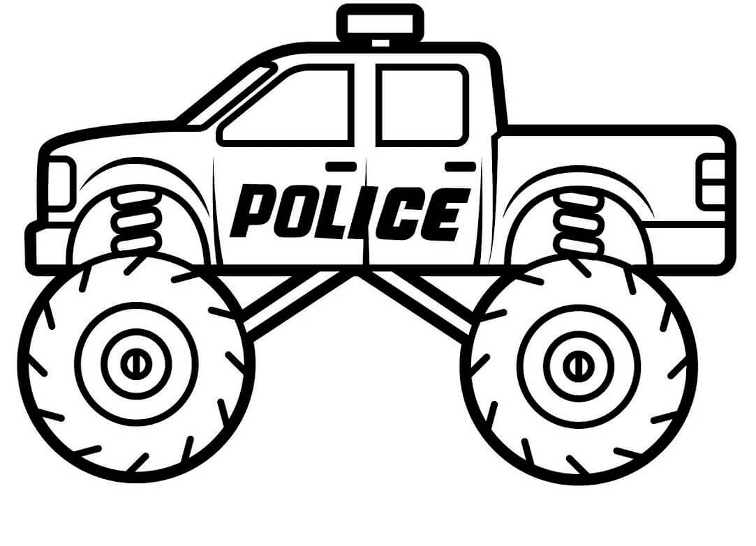 Monster Truck 1 coloring page